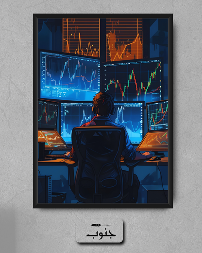 Trader at work