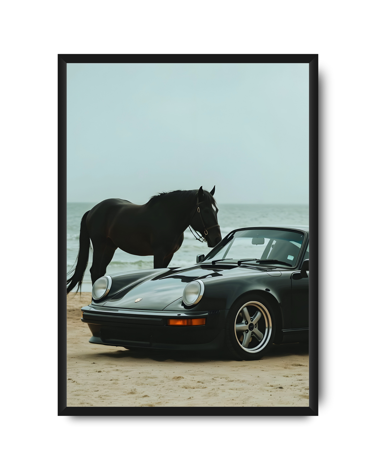 Porsche and Horse