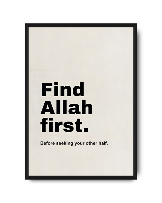 Find Allah First